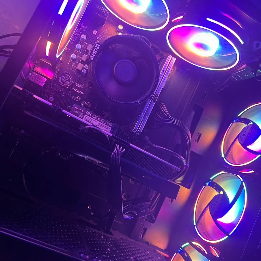 RGB Gaming PC Case with LED Fans
